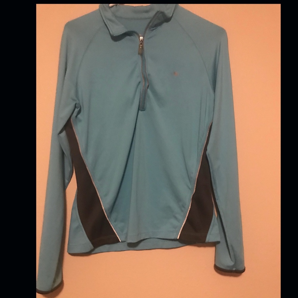 Blue athletic works quarter zip pullover